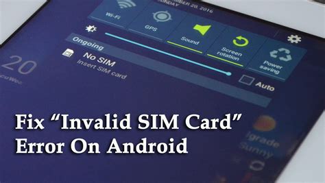 Why is SIM invalid?