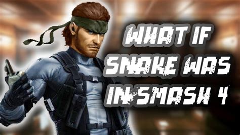 Why is Snake not in SSB4?