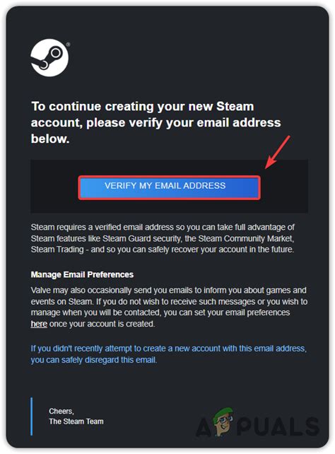 Why is Steam stuck on waiting for email verification?