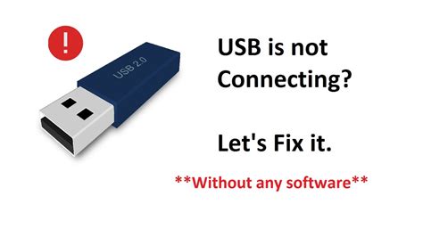 Why is USB not reading?