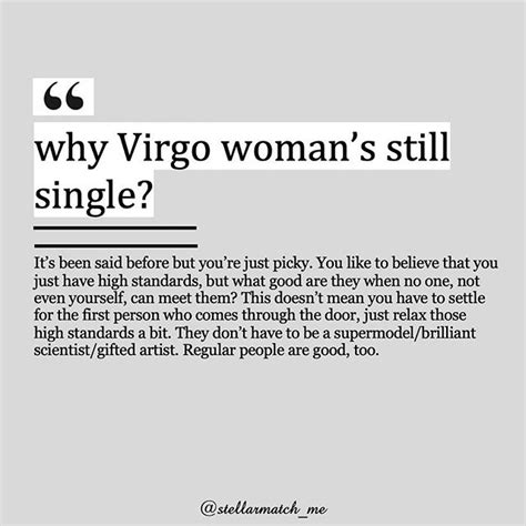 Why is Virgo still single?