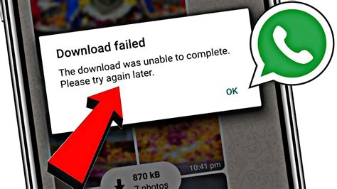 Why is WhatsApp failing to download?