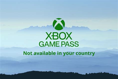 Why is Xbox Game Pass not letting me change country?