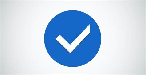 Why is a blue tick important?