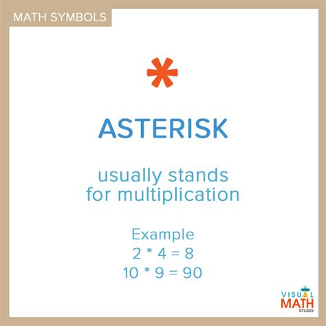 Why is asterisk used for multiplication?
