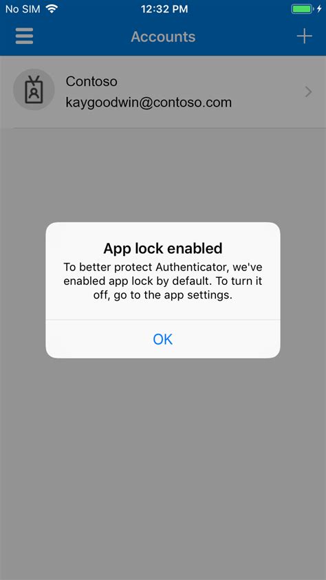 Why is authenticator app locked?