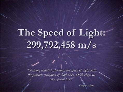 Why is c the speed of light?