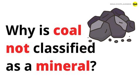 Why is coal not an ore?