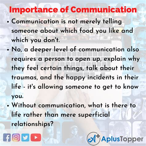 Why is communication important 10 points?