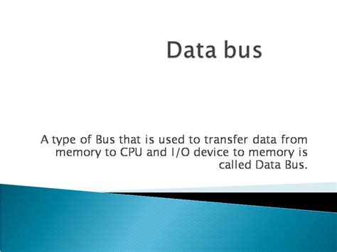 Why is data bus bidirectional?