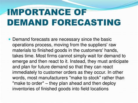 Why is demand forecasting difficult?