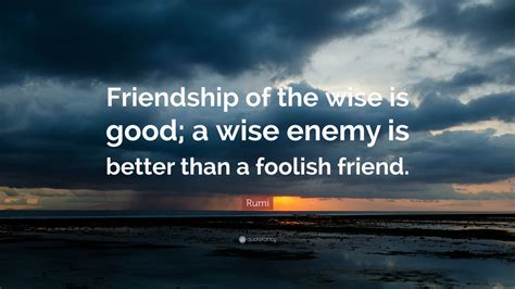 Why is enemies better than a foolish friend?