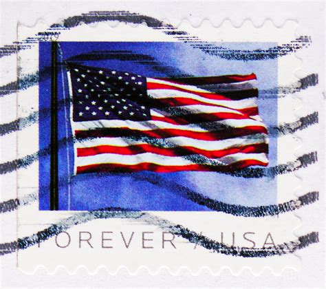 Why is forever crossed out on stamps?