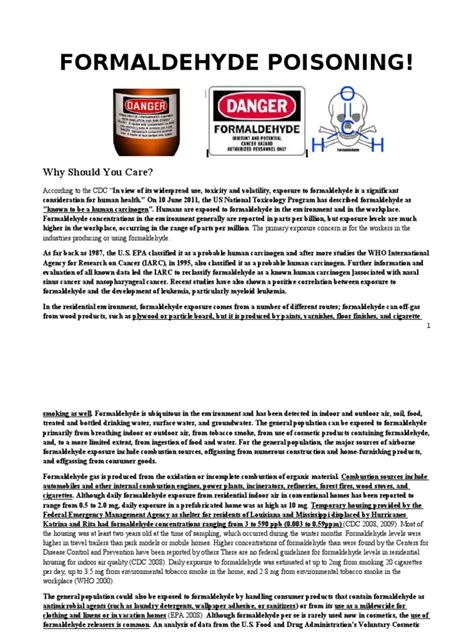 Why is formaldehyde cancerous?