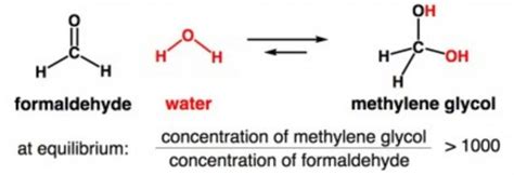 Why is formaldehyde soluble?