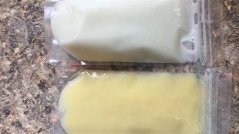Why is frozen milk yellow?