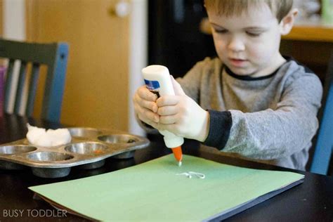 Why is gluing good for kids?