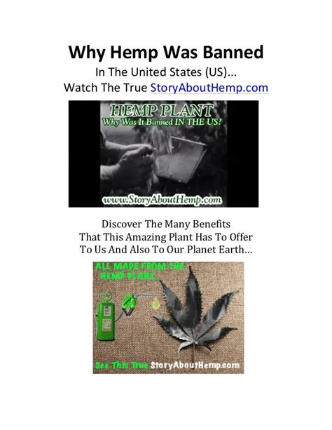 Why is hemp banned in the US?