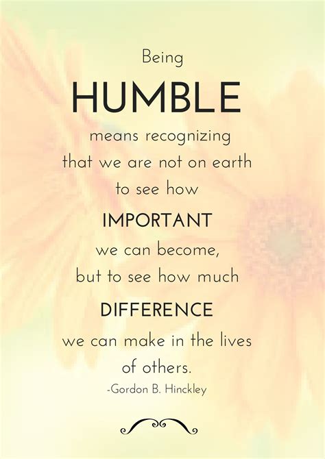 Why is humble positive?