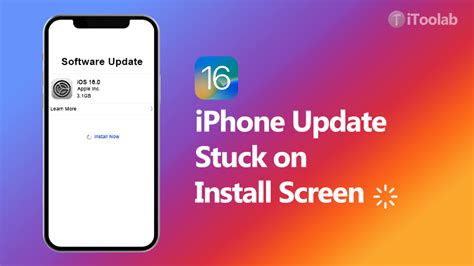 Why is iOS 16 stuck on install now?