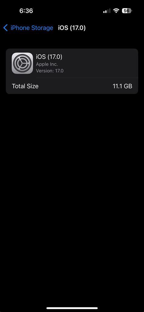 Why is iOS 17 taking up 11GB?