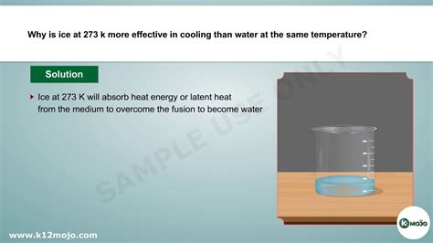 Why is ice more effective than water?