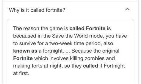 Why is it called Fortnite?