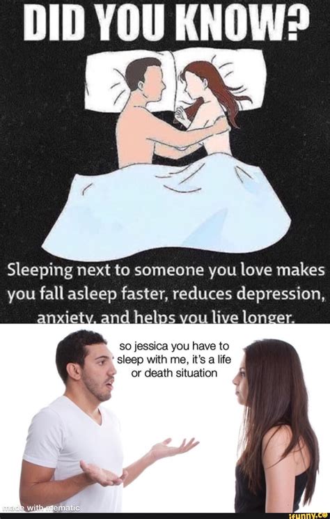 Why is it easier to fall asleep with someone you love?