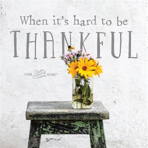 Why is it hard to be thankful?