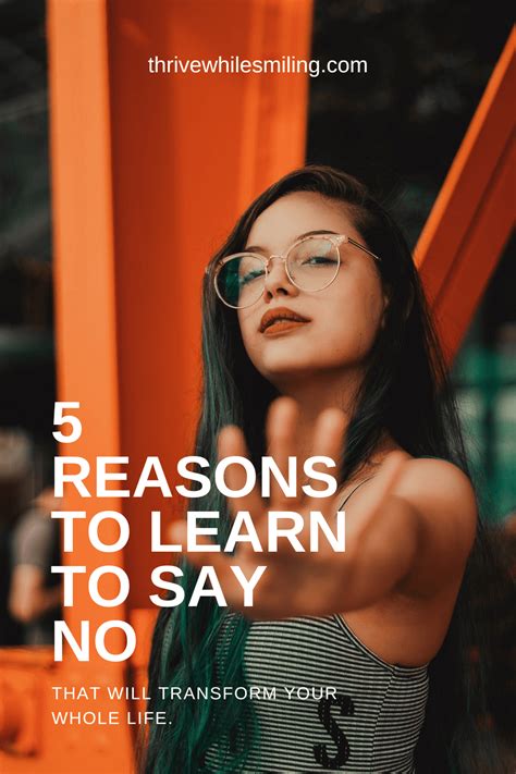 Why is it important to say no?