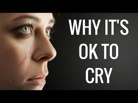 Why is it okay to cry while grieving?