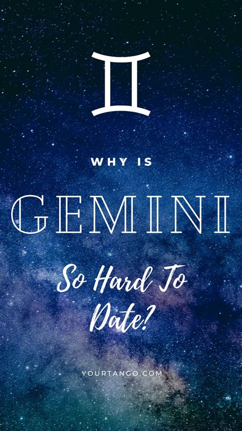 Why is it so hard to date a Gemini?