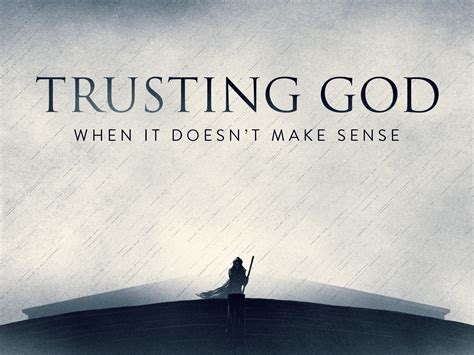 Why is it so hard to trust God?