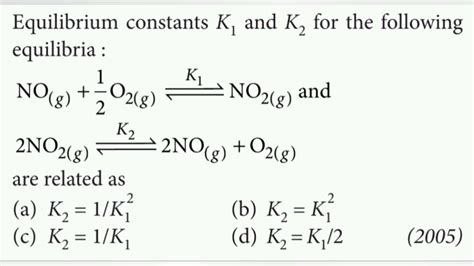 Why is k used for equilibrium constant?