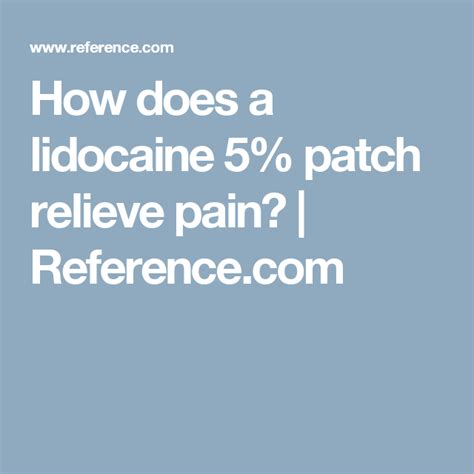 Why is lidocaine so painful?