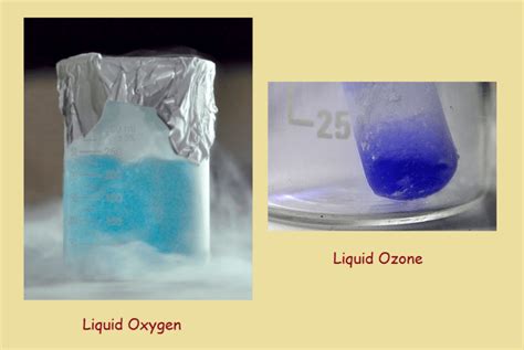 Why is liquid oxygen blue?