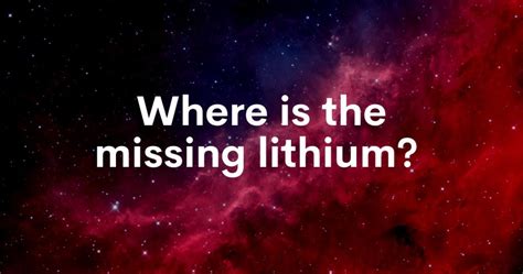 Why is lithium a problem?