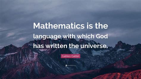 Why is math the language of God?
