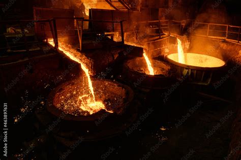 Why is molten slag above molten iron?