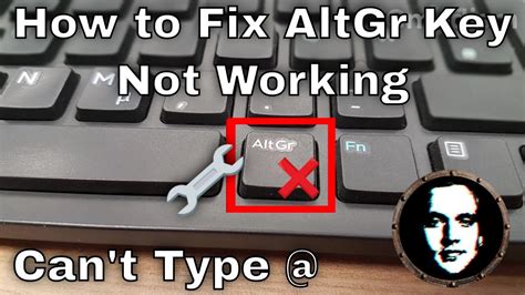 Why is my Alt key broken?