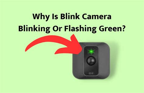 Why is my Amazon camera blinking green?