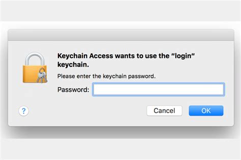 Why is my Apple Keychain not popping up?