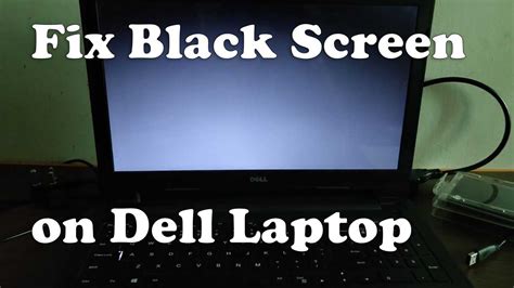 Why is my Dell laptop camera screen black?