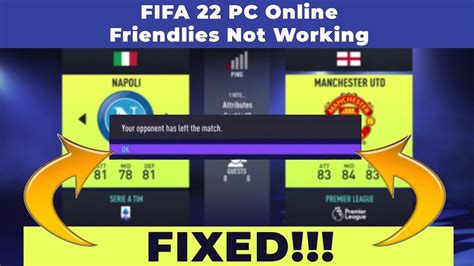 Why is my FIFA 23 online friendlies not working?