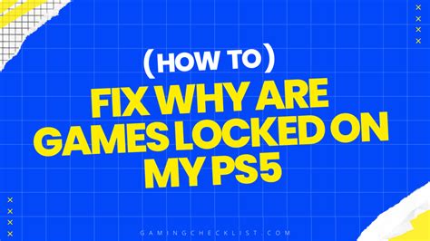 Why is my FIFA locked on PS5?