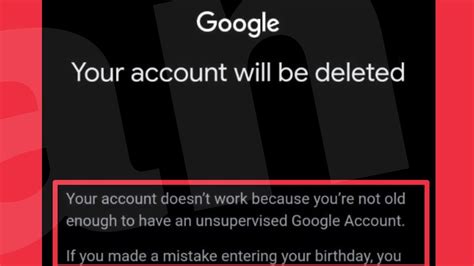 Why is my Google Account saying it will be deleted?