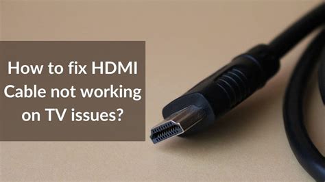 Why is my HDMI not showing up on my TV?
