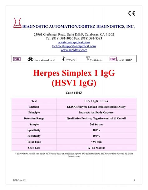 Why is my HSV-1 IgG so high?