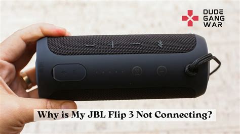 Why is my JBL 3 not connecting?
