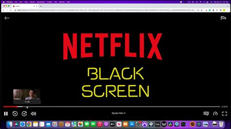 Why is my Netflix black screen?